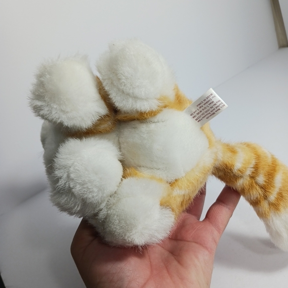 American Wego 7" Kitten Rurrs Cat Tabby Orange Cat Plush Stuffed Animal - Picture 4 of 9
